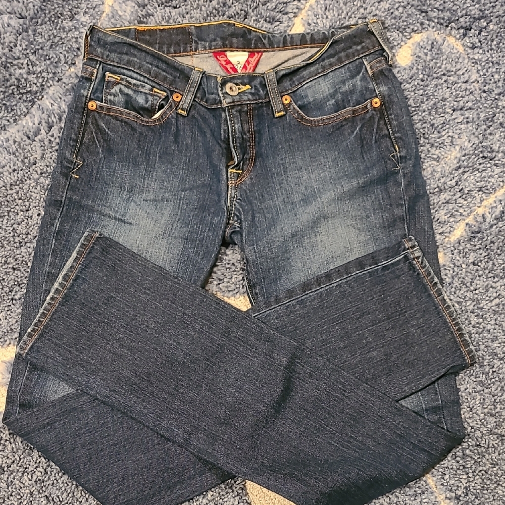 Lucky Brand Dark Blue Straight Leg Jeans